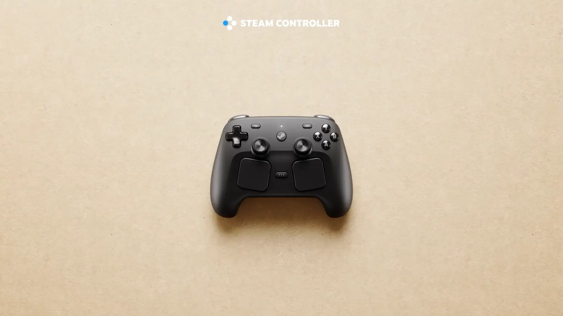 The Steam Controller shot from above